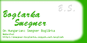 boglarka smegner business card